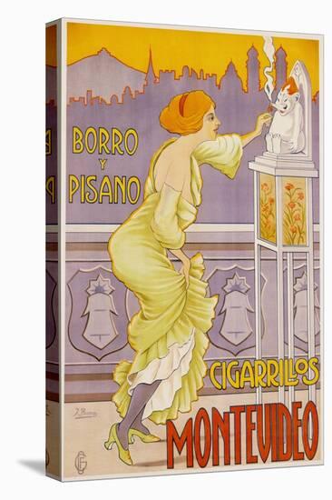 Montevideo Cigarrillos Poster-J. Borro-Premier Image Canvas