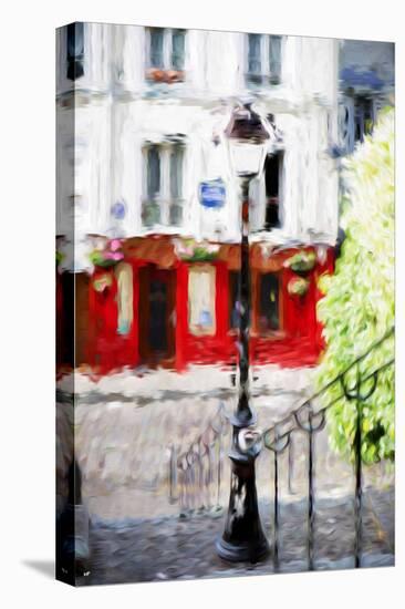 Montmartre Street - In the Style of Oil Painting-Philippe Hugonnard-Premier Image Canvas