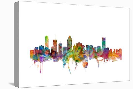 Montreal Canada Skyline-Michael Tompsett-Stretched Canvas