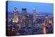 Montreal Skyline by Night. Dusk Cityscape Image of Montreal Downtown, Quebec, Canada.-Maridav-Premier Image Canvas
