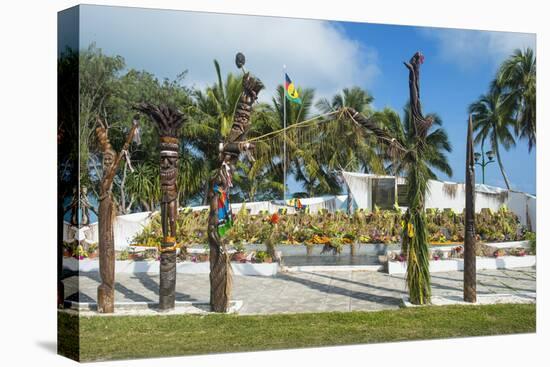 Monument des Dix-Neuf (Monument of 19), Ouvea, Loyalty Islands, New Caledonia, Pacific-Michael Runkel-Premier Image Canvas