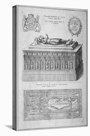 Monument of Henry De Lacy, Earl of Lincoln, in the Old St Paul's Cathedral, City of London, 1656-Wenceslaus Hollar-Premier Image Canvas