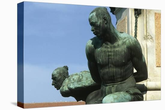 Monument of the Four Moors, Detail of the Sculptural Group, Micheli Square-Pietro Tacca-Premier Image Canvas