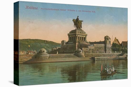 Monument to Kaiser Wilhelm I, Koblenz. Postcard Sent in 1913-German photographer-Premier Image Canvas