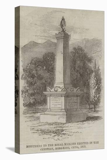 Monument to the Royal Marines Erected in the Cemetery, Hong-Kong, China, 1860-null-Premier Image Canvas