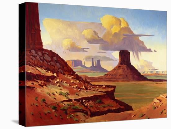 Monument View-Paul Davis-Stretched Canvas