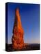 Moon and sandstone spire at Arches National Park-Scott T. Smith-Premier Image Canvas