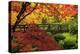 Moon Bridge in Autumn, Portland Japanese Garden, Portland, Oregon, USA-Michel Hersen-Premier Image Canvas