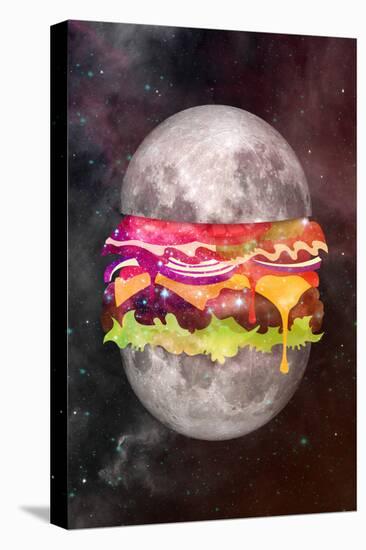 Moon Burger-null-Stretched Canvas