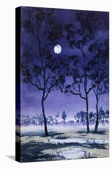 Moon Hangs from Tree, 2022 (Watercolour)-Margaret Coxall-Premier Image Canvas