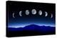 Moon Lunar Cycle in Night Sky, Time-Lapse Concept-Kagenmi-Premier Image Canvas