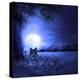 Moon Night And Wolf-Ata Alishahi-Premier Image Canvas