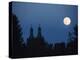 Moon over Church - Architecture Montreal, St. Charles 2115 Rue De Centre-null-Premier Image Canvas