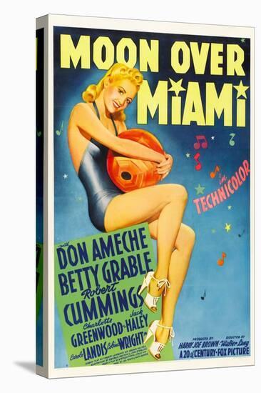 Moon over Miami, Betty Grable, 1941-null-Stretched Canvas
