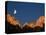 Moon over Streaked Wall Formation-Bob Krist-Premier Image Canvas