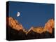 Moon over Streaked Wall Formation-Bob Krist-Premier Image Canvas