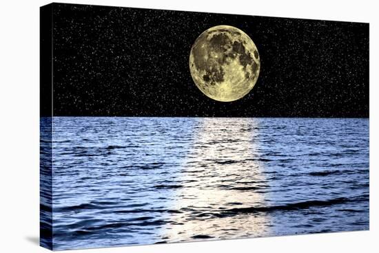 Moon Over the Sea, Composite Image-Victor De Schwanberg-Premier Image Canvas