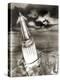 Moon Rocket Launch, 1950s Artwork-Detlev Van Ravenswaay-Premier Image Canvas