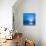 Moon, Sky And Blue Sea-alanuster-Stretched Canvas displayed on a wall