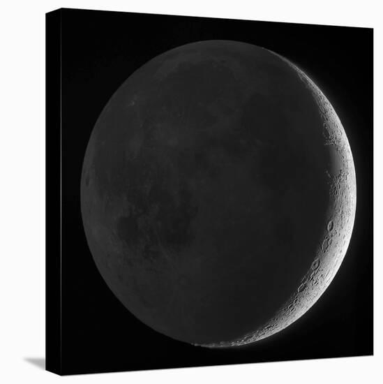 Moon with Earthshine-Stocktrek Images-Premier Image Canvas