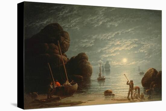 Moonlight Coastal Scene, 1836-Robert Salmon-Premier Image Canvas