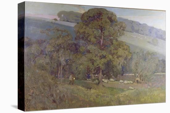 Moonlight in the Cotswolds, 1903-Sir Alfred East-Premier Image Canvas