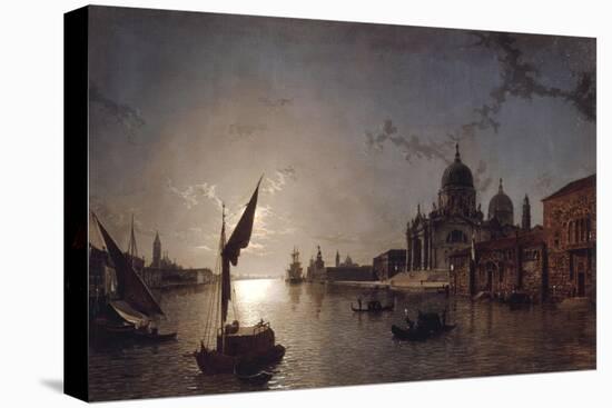 Moonlight on the Grand Canal, Venice-Henry Pether-Premier Image Canvas