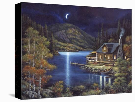 Moonlit Cabin-John Zaccheo-Premier Image Canvas