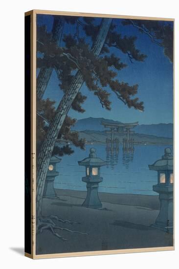 Moonlit Night in Miyajima-Kawase Hasui-Premier Image Canvas