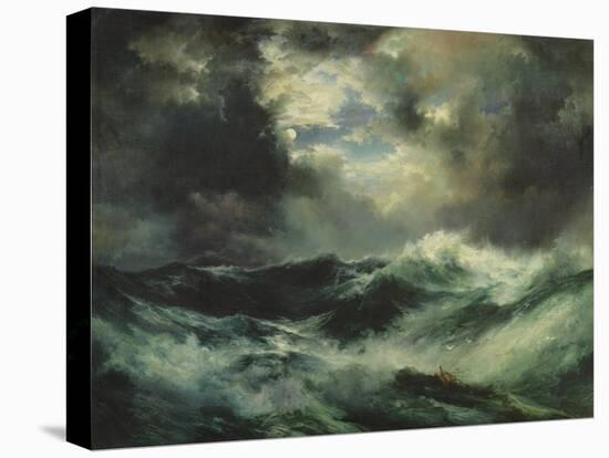 Moonlit Shipwreck at Sea, 1901 (Oil on Canvas)-Thomas Moran-Premier Image Canvas