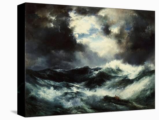 Moonlit Shipwreck at Sea Thomas Moran (1837-1926), 1901-Thomas Moran-Premier Image Canvas