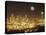 Moonrise over Nighttime Seattle, Washington, Usa-Janis Miglavs-Premier Image Canvas