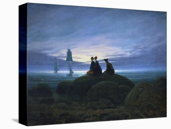 Moonrise over the Sea, 1774-Caspar David Friedrich-Premier Image Canvas