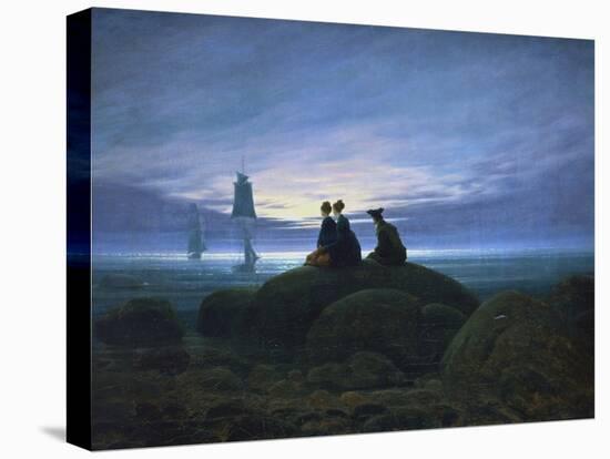 Moonrise over the Sea, 1774-Caspar David Friedrich-Premier Image Canvas