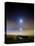 Moonset Over the Sea with Pleiades Cluster-Stocktrek Images-Premier Image Canvas