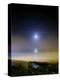 Moonset Over the Sea with Pleiades Cluster-Stocktrek Images-Premier Image Canvas