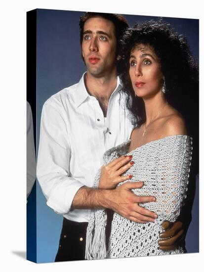 Moonstruck, Nicolas Cage, Cher, 1987-null-Stretched Canvas