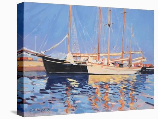Moored Sailing Ships, Skagen, Denmark, 1999-Jennifer Wright-Premier Image Canvas