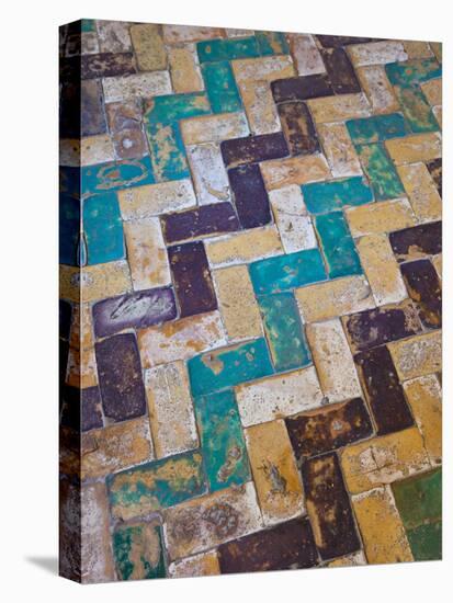 Moorish Tiles, the Alcazar, Seville, Spain-Walter Bibikow-Premier Image Canvas