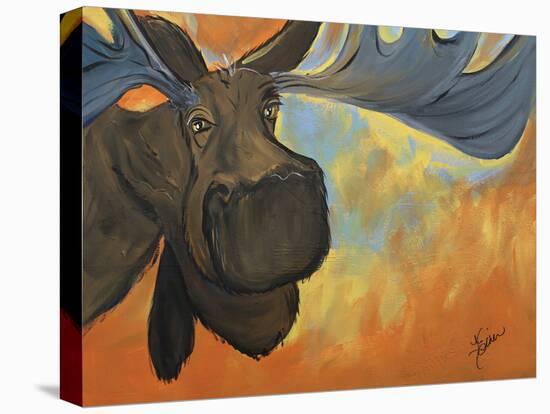 Moose-Terri Einer-Stretched Canvas