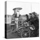 Moped in the 1950S (B/W Photo)-null-Premier Image Canvas