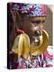 Mopti, A Fulani Woman Wearing Large 14-Carat Gold Earrings, Mali-Nigel Pavitt-Premier Image Canvas