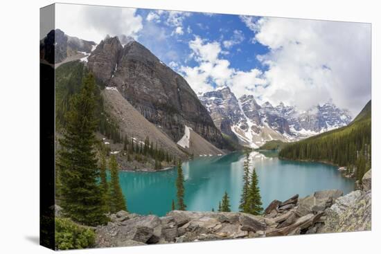 Moraine Lake and Valley of the Ten Peaks, Banff NP, Alberta, Canada-Peter Adams-Premier Image Canvas