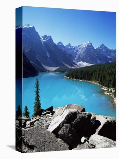 Moraine Lake, Valley of the Ten Peaks, Banff National Park, Rocky Mountains-Hans Peter Merten-Premier Image Canvas