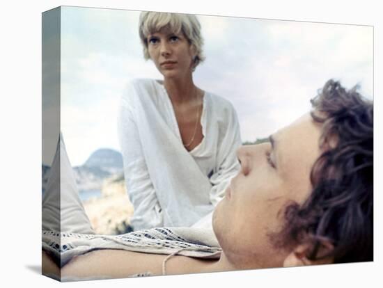 More by BarbetSchroeder with Klaus Grunberg and Mimsy Farmer, 1969 (photo)-null-Stretched Canvas