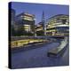 More Riverside, the Scoop, High Rises, the Shard Skyscraper, in the Evening-Rainer Mirau-Premier Image Canvas