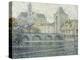 Moret Landscape, the Bridge; Paysage Moret, Le Pont, 1918-Henri Eugene Augustin Le Sidaner-Premier Image Canvas
