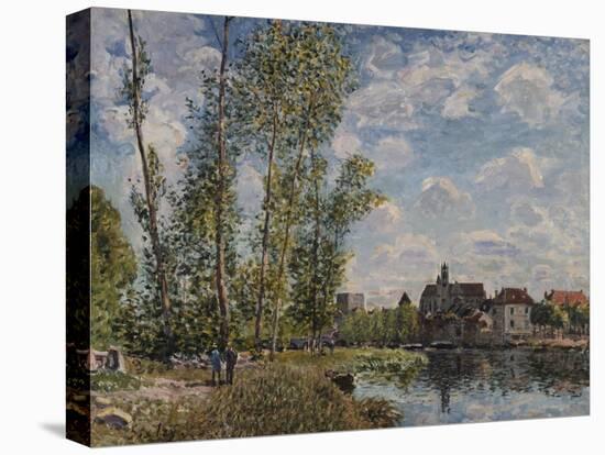 Moret, View of the Loing an Afternoon in May; Moret, Vue Du Loing, Apres-Midi De Mai-Alfred Sisley-Premier Image Canvas