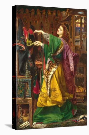 Morgan le Fay, by Frederick Sandys, 1864, painting,-Frederick Sandys-Stretched Canvas