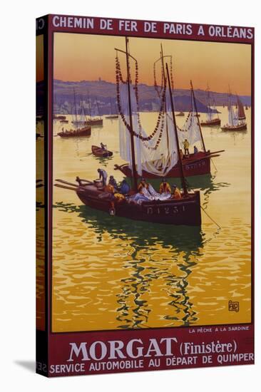 Morgat (Finistere) Travel Poster-null-Premier Image Canvas